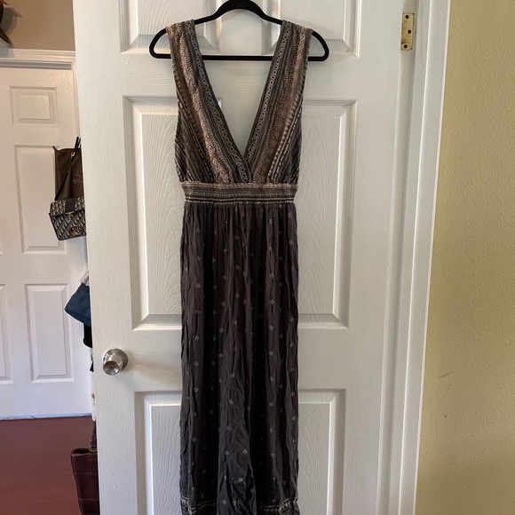 Free People Border Print Deep V Romper - Picture 9 of 13